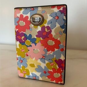 Coach Floral Multicolor Passport & Card Holder